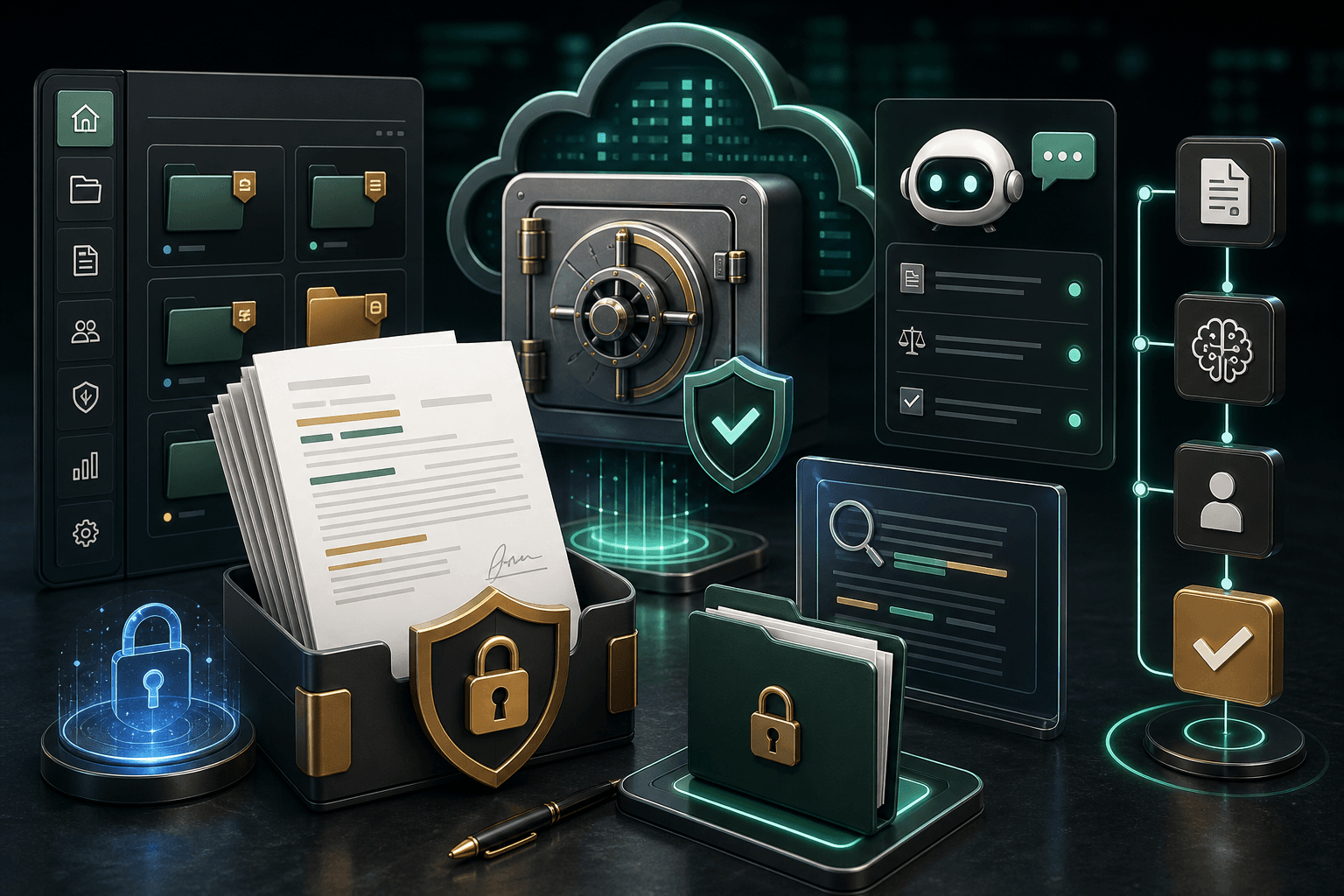 Secure document management and AI automation platform for WersantSoft software